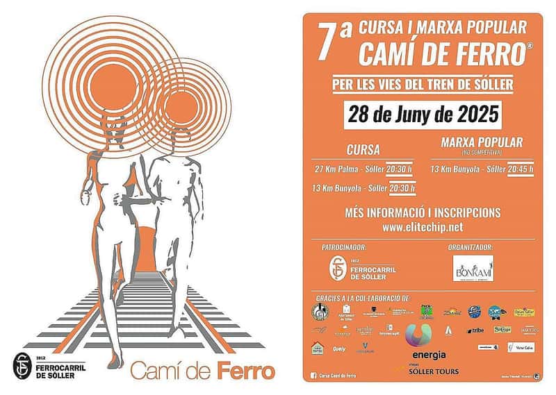 VII Cursa i Marxa Senderista Camí de Ferro 2025 en Sóller (27km, 13km, 13km)