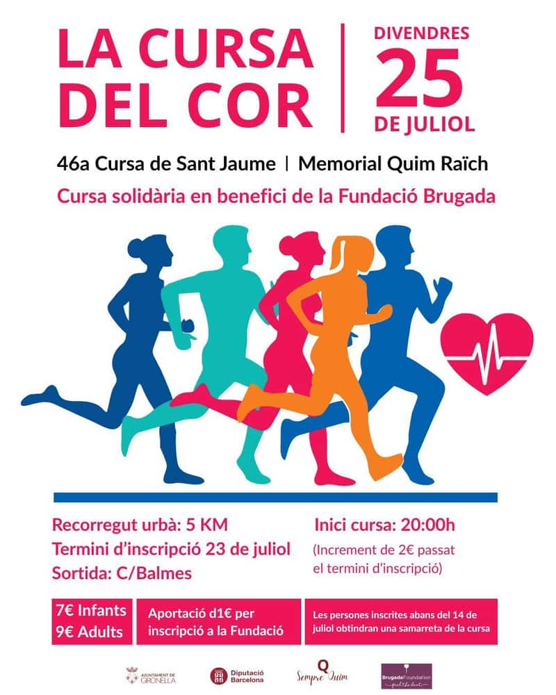 La Cursa del Cor - 46a Cursa de Sant Jaume | Memorial Quim Raïch en Gironella (5km)