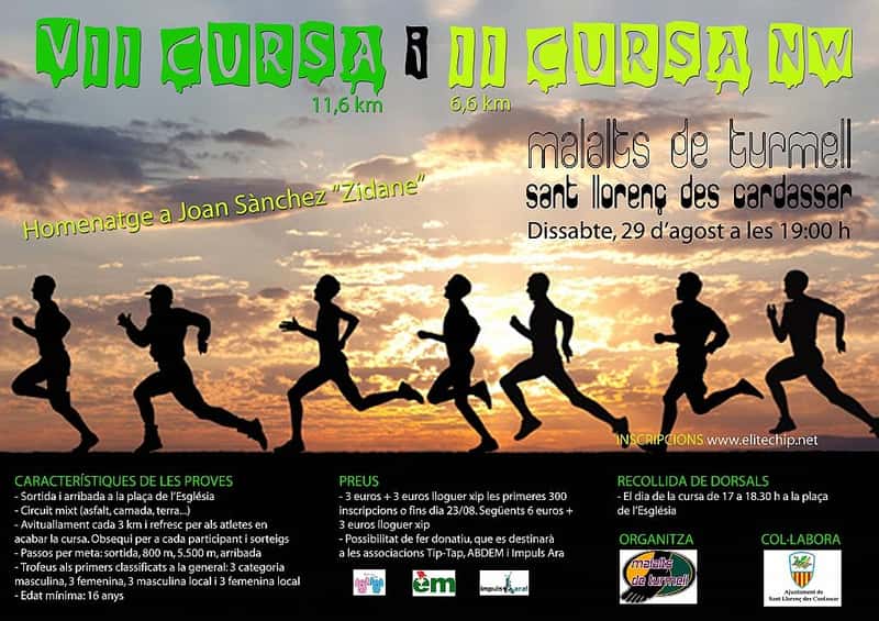 VII Cursa Malalts de Turmell 2015 en Sant Llorenç des Cardassar (11.6km, 6.6km)
