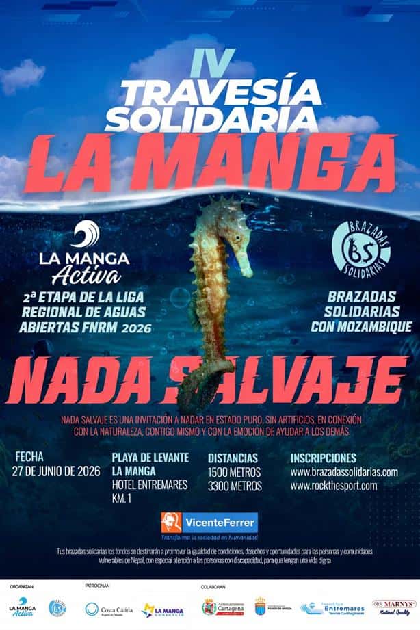 IV Travesía Solidaria de Natación La Manga en Cabo de Palos (1.5km, 3km)