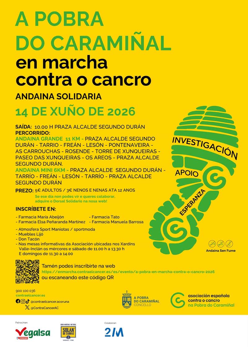 A Pobra do Caramiñal en marcha contra o cancro en A Pobra do Caramiñal (11km, 6km)