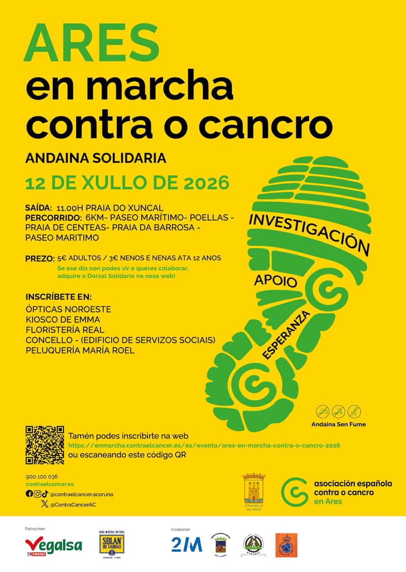Ares en Marcha Contra o Cancro en Ares (6km)