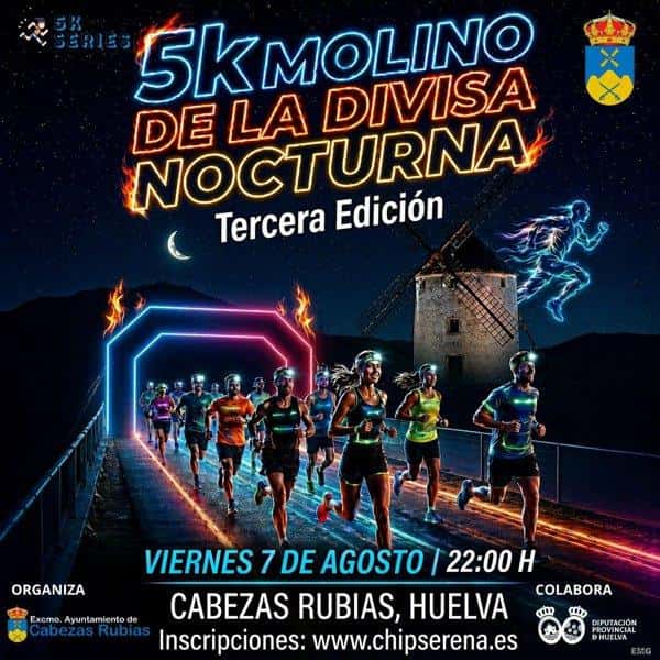 III 5K Molino de la Divisa Nocturna en Cabezas Rubias (5km)