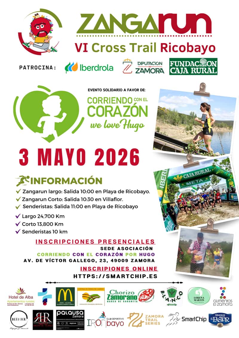 Zangarun Ricobayo de Alba 2026 en Ricobayo (24.7km, 13.8km, 10km)