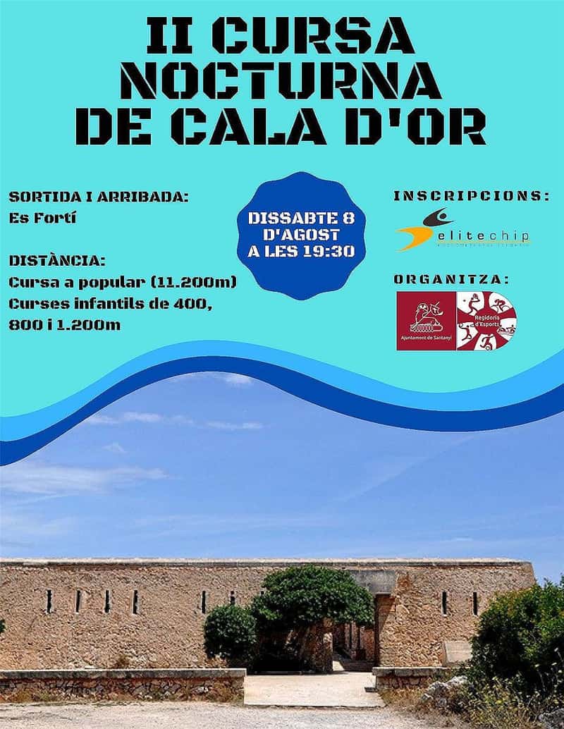 II Cursa Popular Nocturna de Cala d'Or 2026 en Santanyí (11.2km, 400m, 800m, 1.2km)