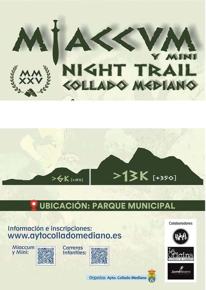 MIACCUM NIGHT TRAIL 2026 en Collado Mediano (13.5km, 7km)