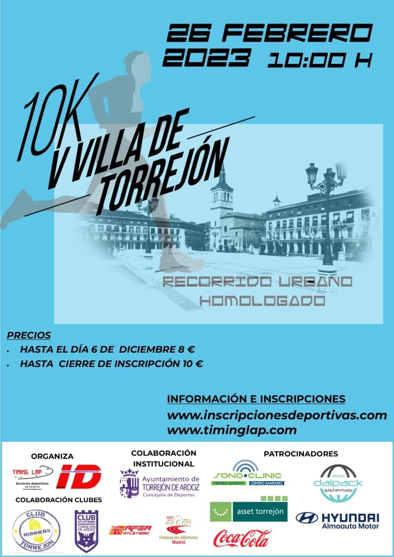 V VILLA DE TORREJON 10K en Torrejón de Ardoz (10km)