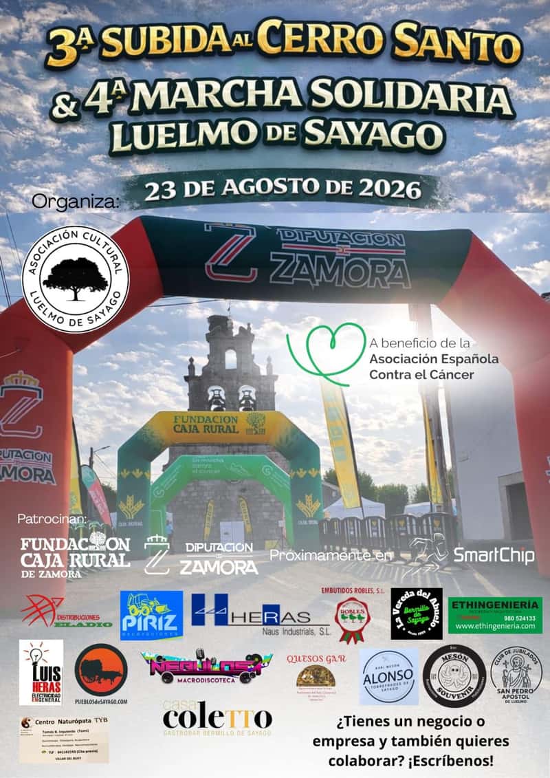 3ª Subida al Cerro Santo & 4ª Marcha Solidaria Luelmo de Sayago en Luelmo (10km, 5km)