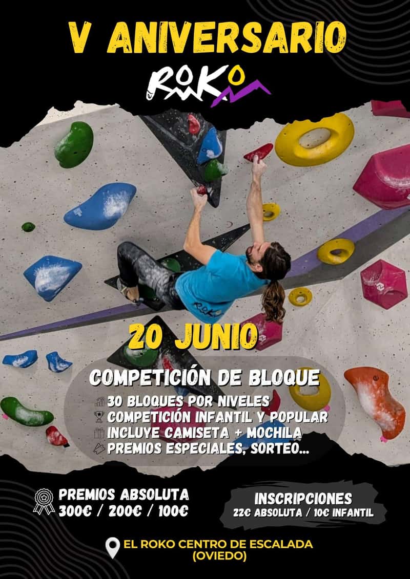 V ANIVERSARIO EL ROKO en Oviedo (1.5hour, 1.5hour, 1.75hour, 1.75hour, 4blocks)