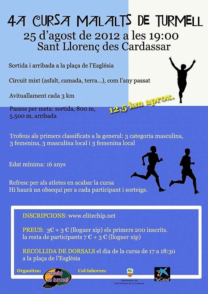 IV Cursa Malalts de Turmell 2012 en Mallorca, Illes Balears, España (12.5km)