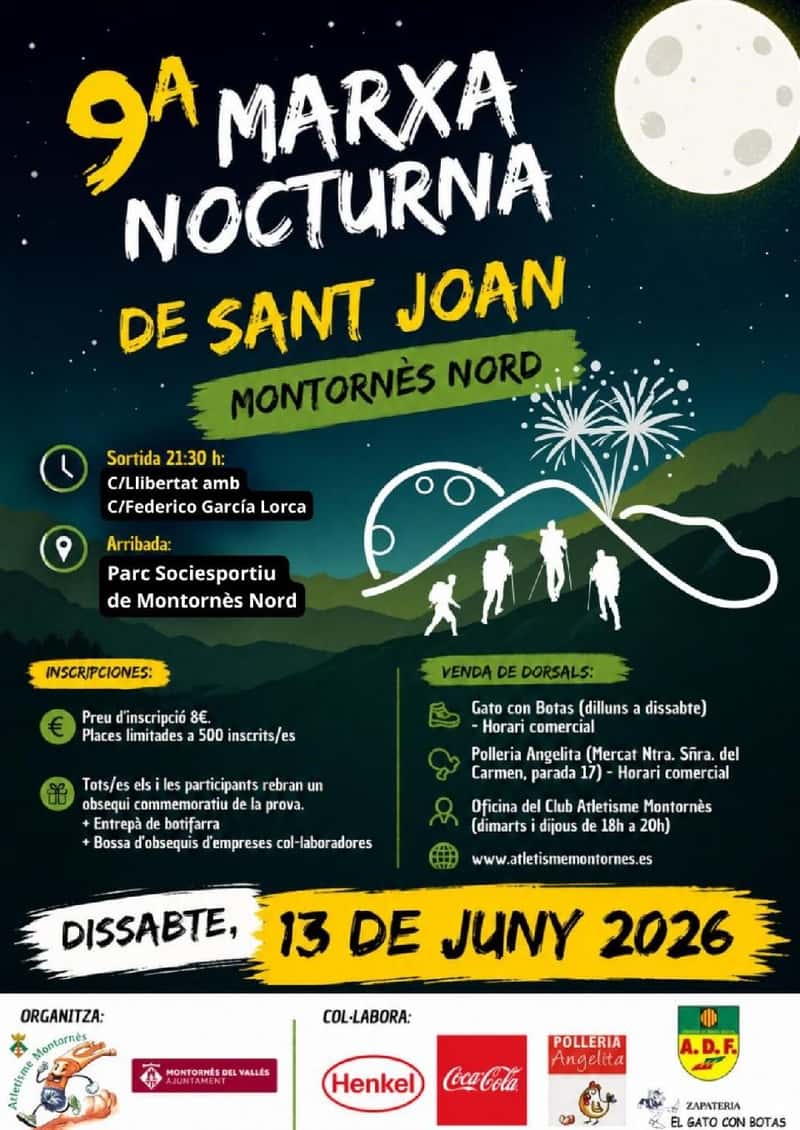 9a Marxa Nocturna de Sant Joan - Montornès del Vallès en Montornès del Vallès (8km)