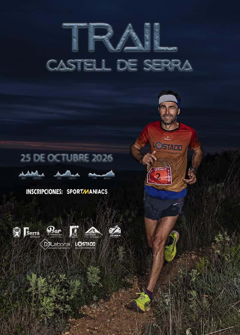 TRAIL CASTELL DE SERRA 2026 en Serra (32km, 21km, 14km)