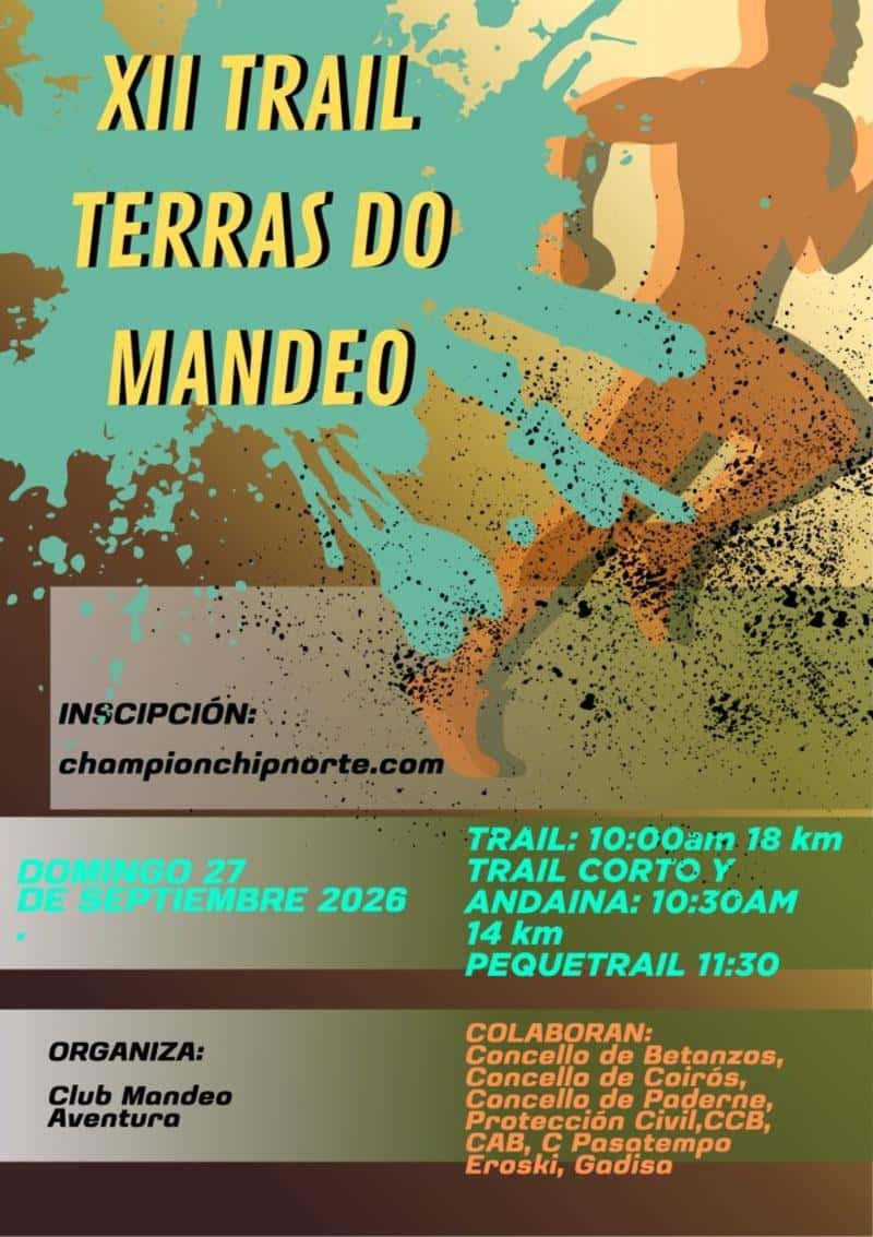 XII TRAIL TERRAS DO MANDEO en Betanzos (23km, 13km, 14km)
