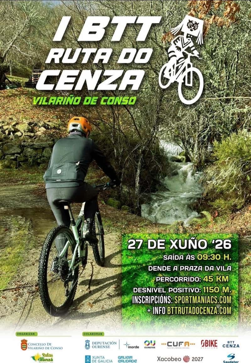 I BTT Ruta do Cenza en Villarino de Conso (44.5km, 36.4km)