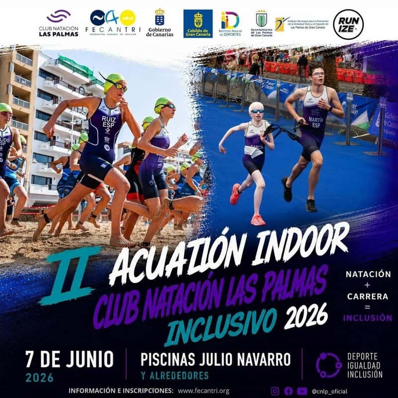 II Acuatlón Inclusivo Club Natación Las Palmas en Las Palmas de Gran Canaria (0.35km, 0.6km, 1.2km, 2.9km, 2.9km, 2.9km, 2.9km, 2.9km)