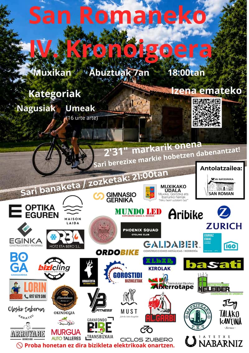 San Romaneko IV. Kronoigoera en Múgica o Ugarte (1km, 0.5km)