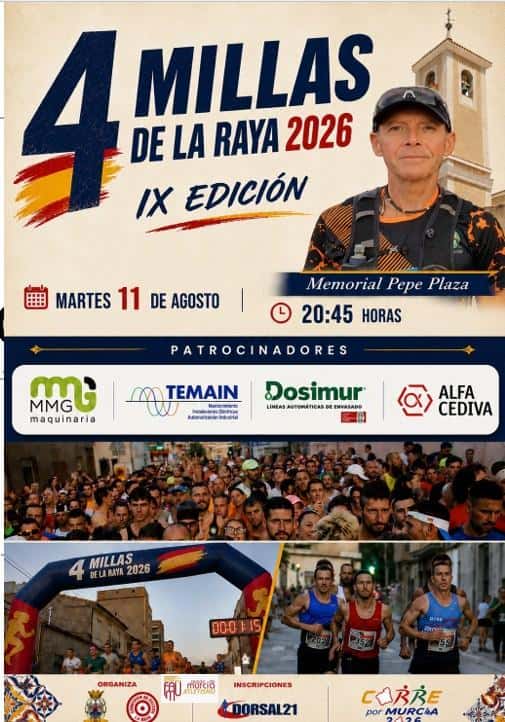 IX 4 Millas de la Raya 2026 - Memorial Pepe Plaza en La Raya (6.4km, 3.2km)