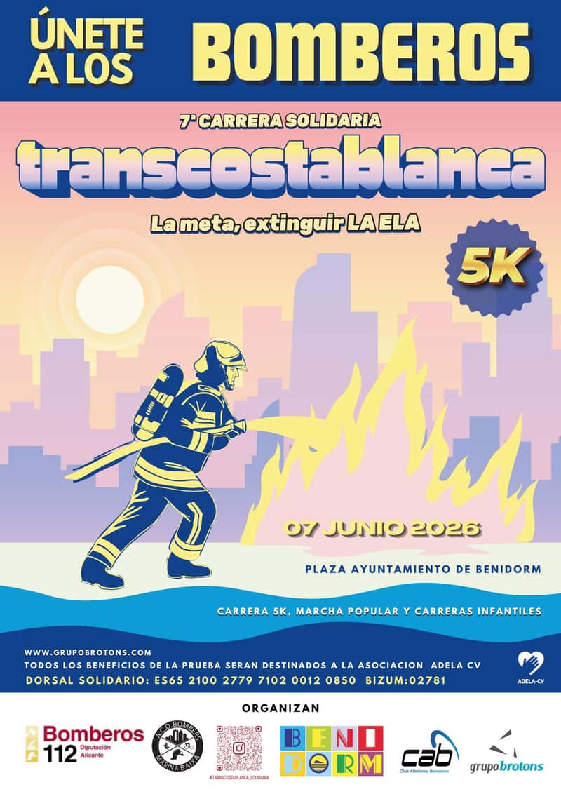 7ª Carrera Solidaria Bomberos Transcostablanca Benidorm en Benidorm (5km, 5km)