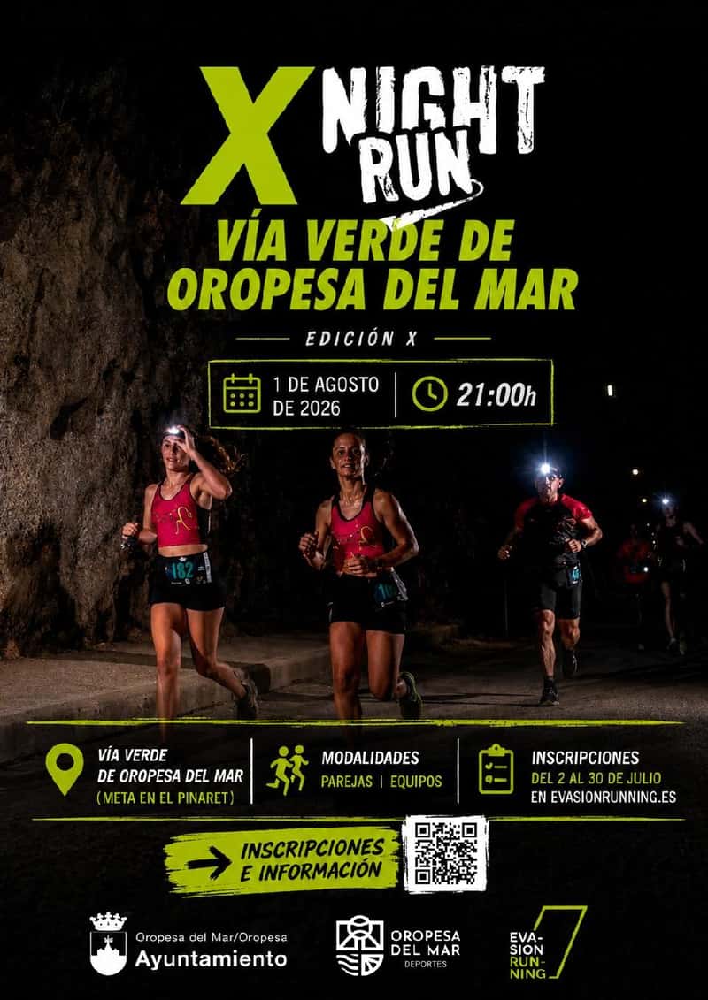 X Night Run - Vía Verde de Oropesa del Mar en Oropesa del Mar (5km)