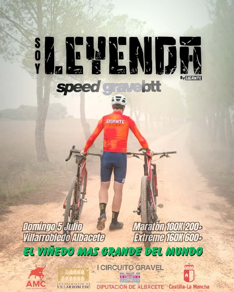 SOY LEYENDA Gravel Btt 2026 en Villarrobledo (100km, 100km, 100km, 100km, 100km, 100km, 160km, 160km, 160km, 160km)