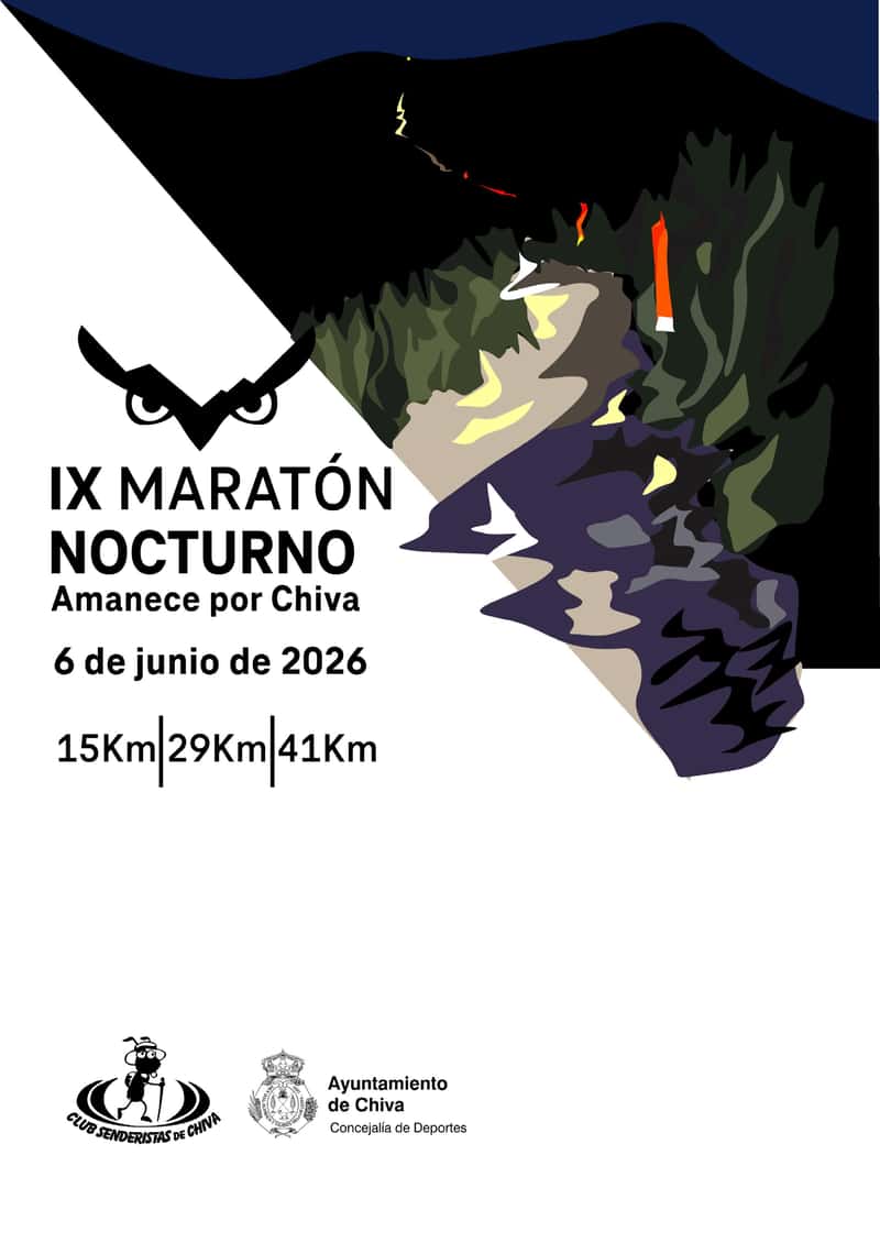 IX Amanece por chiva, Maratón Nocturno en C. Campo de Fútbol, Valencia, España (42km, 28km, 14km)