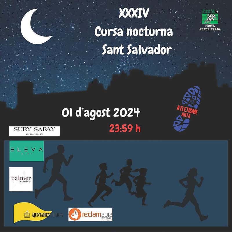 XXIX Cursa Popular Festes de Sant Salvador 2024 en Artà (4.1km)
