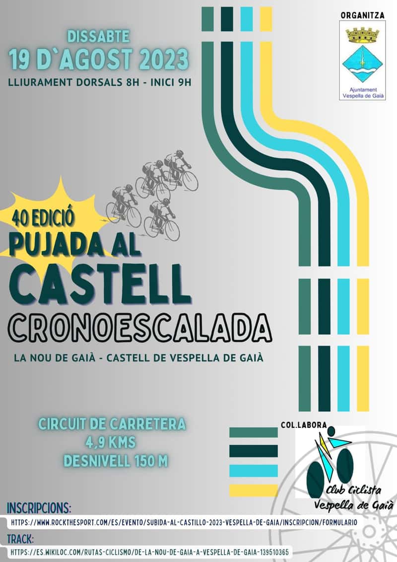 40a Edició Pujada al Castell Cronoescalada en Vespella de Gaià (4.9km)