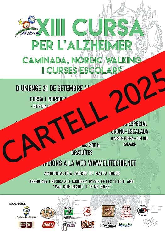 XIII Cursa per l'Alzheimer 2026 en Pollença (5km, 5km, 5km, 1km)