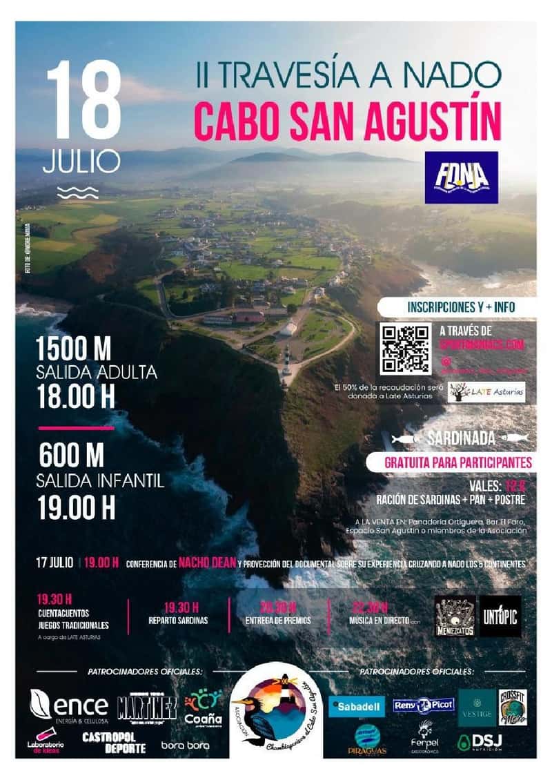 II Travesía a Nado al Cabo San Agustín en Coaña (1.5km, 0.6km, 0.6km)