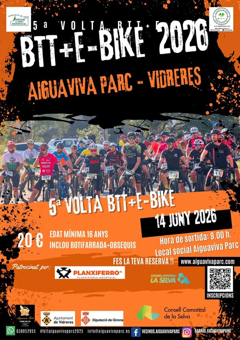 5a Volta BTT + Ebike Aiguaviva Parc - Vidreres 2026 en Vidreres (50km)