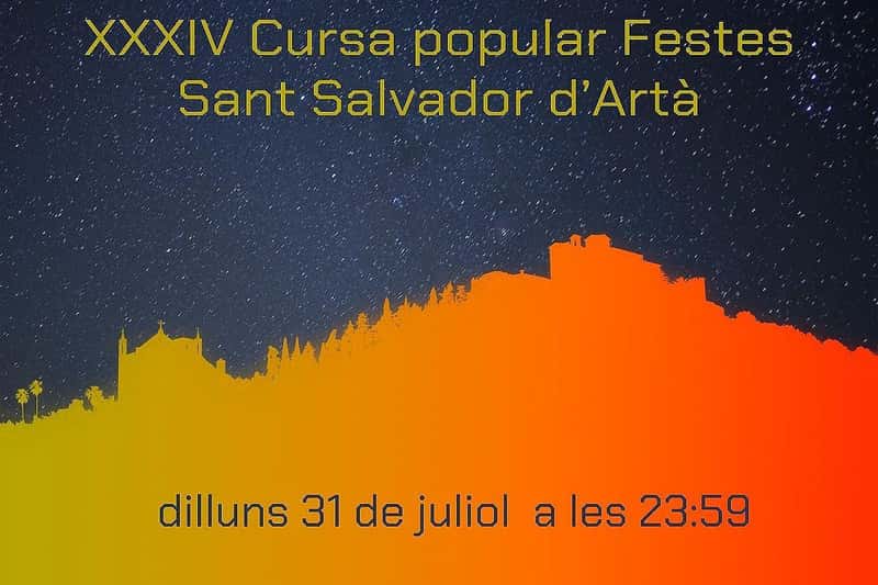 XXXIII Cursa Popular Festes de Sant Salvador 2023 en Artà (4.1km)