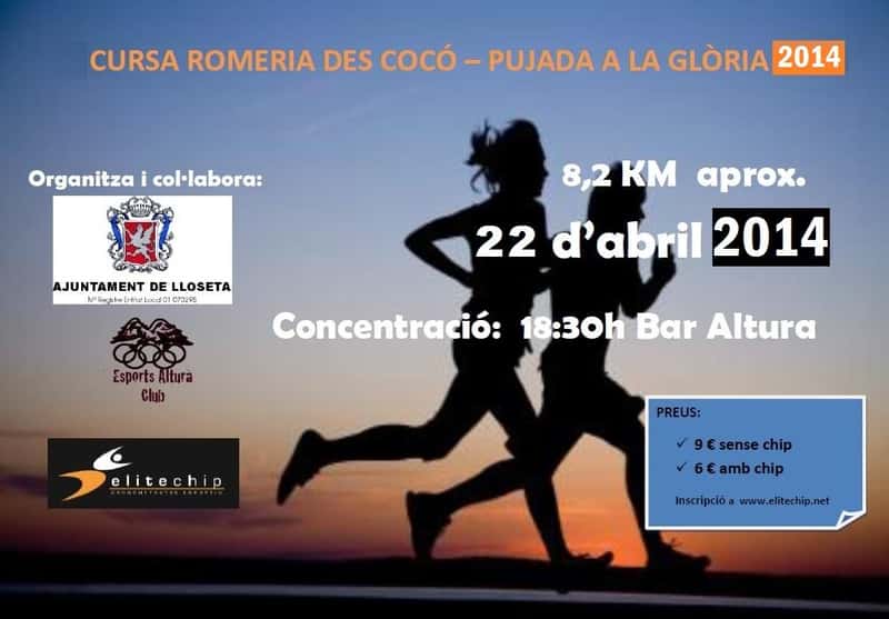 V Cursa Romeria des Coco - Pujada a la Glòria 2015 en Mallorca, Illes Balears, España (10km)