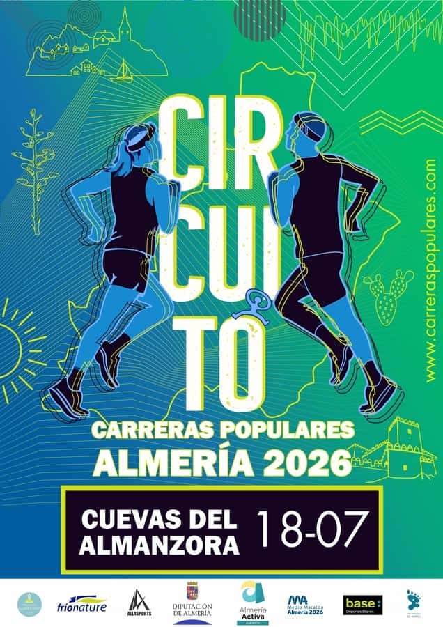 CIRCUITO DE CARRERAS POPULARES DIPUTACIÓN DE ALMERÍA 2026 - CUEVAS DEL ALMANZORA en Villaricos (6.9km, 4.6km)