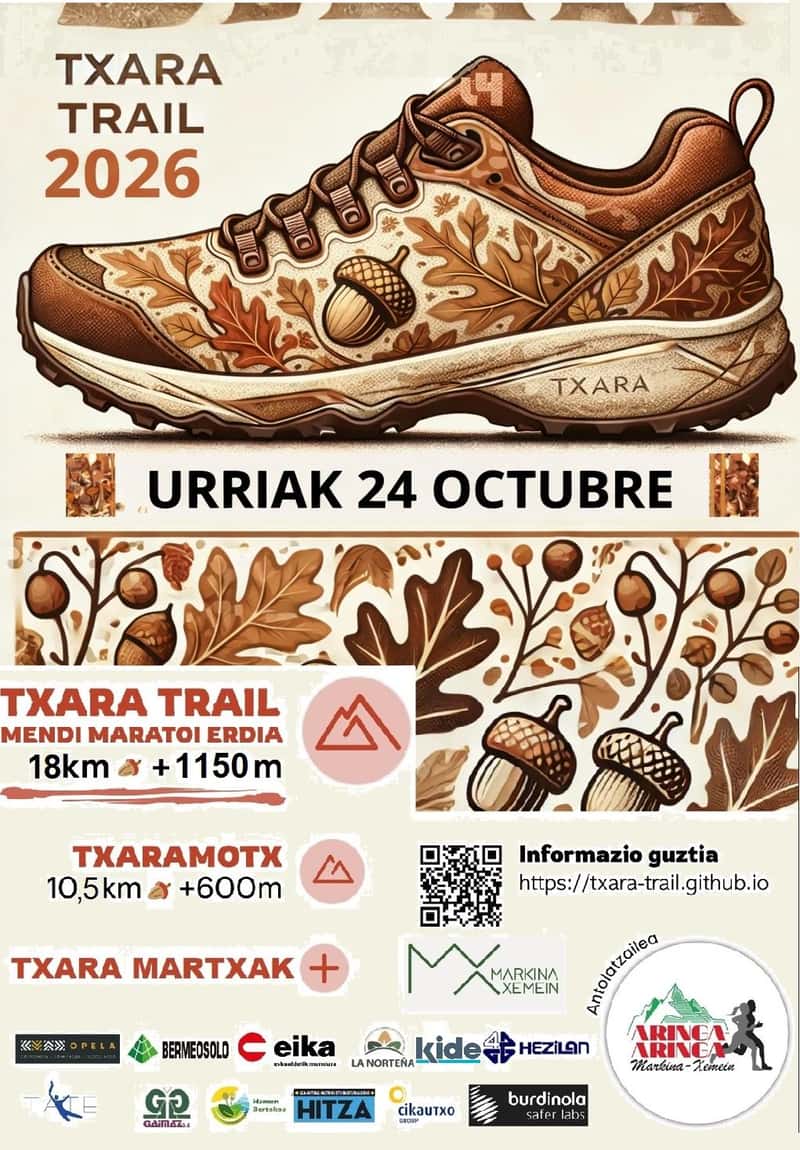 V Txara Trail 2026 en Markina-Xemein (18km, 10.5km)