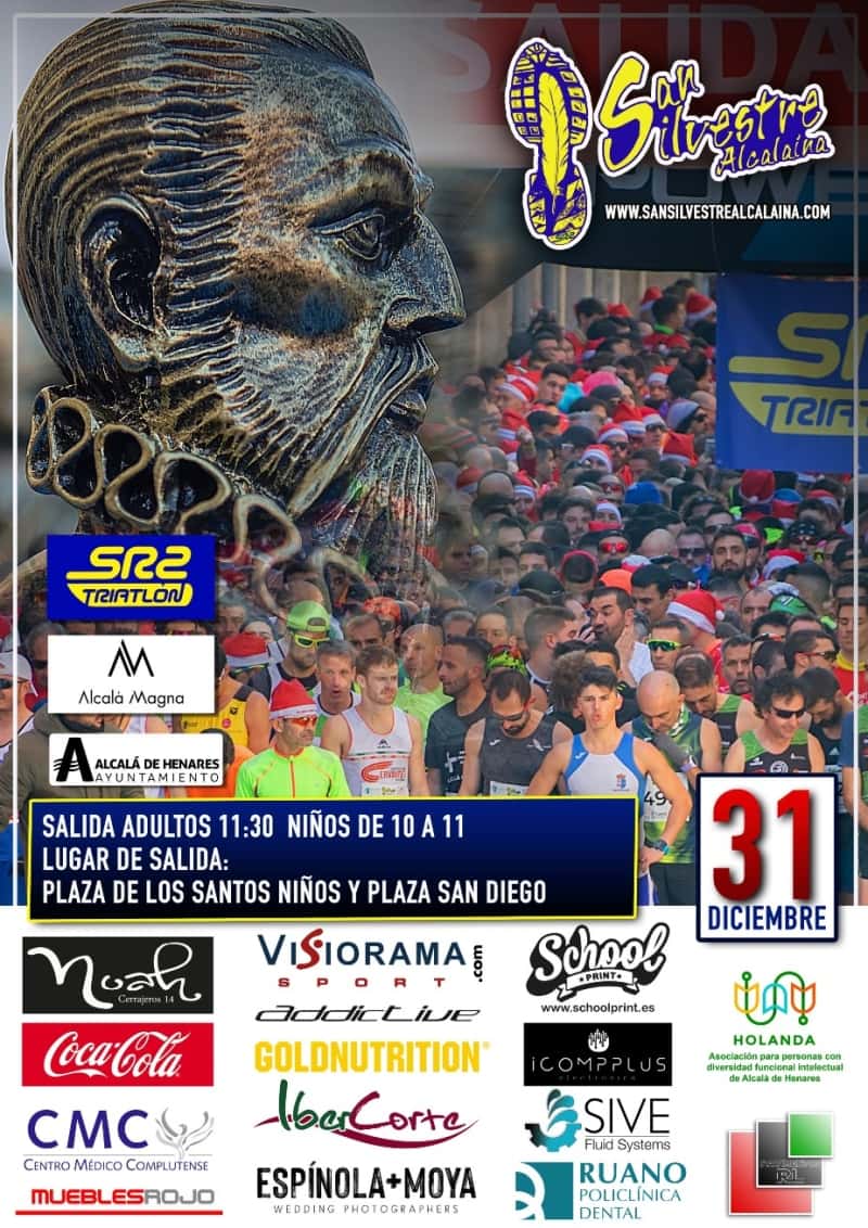 SAN SILVESTRE ALCALAINA 2021 en Alcalá de Henares (10km, 1km, 1.5km, 2km)