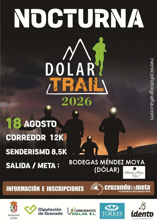 NOCTURNA DOLAR TRAIL 2026 en Dólar (12.5km, 8.8km)