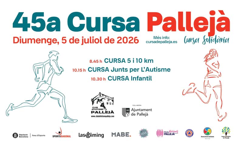 45à Cursa de Pallejà 2026 en Pallejà (10km, 5km, 0.5km, 1km, 1km)