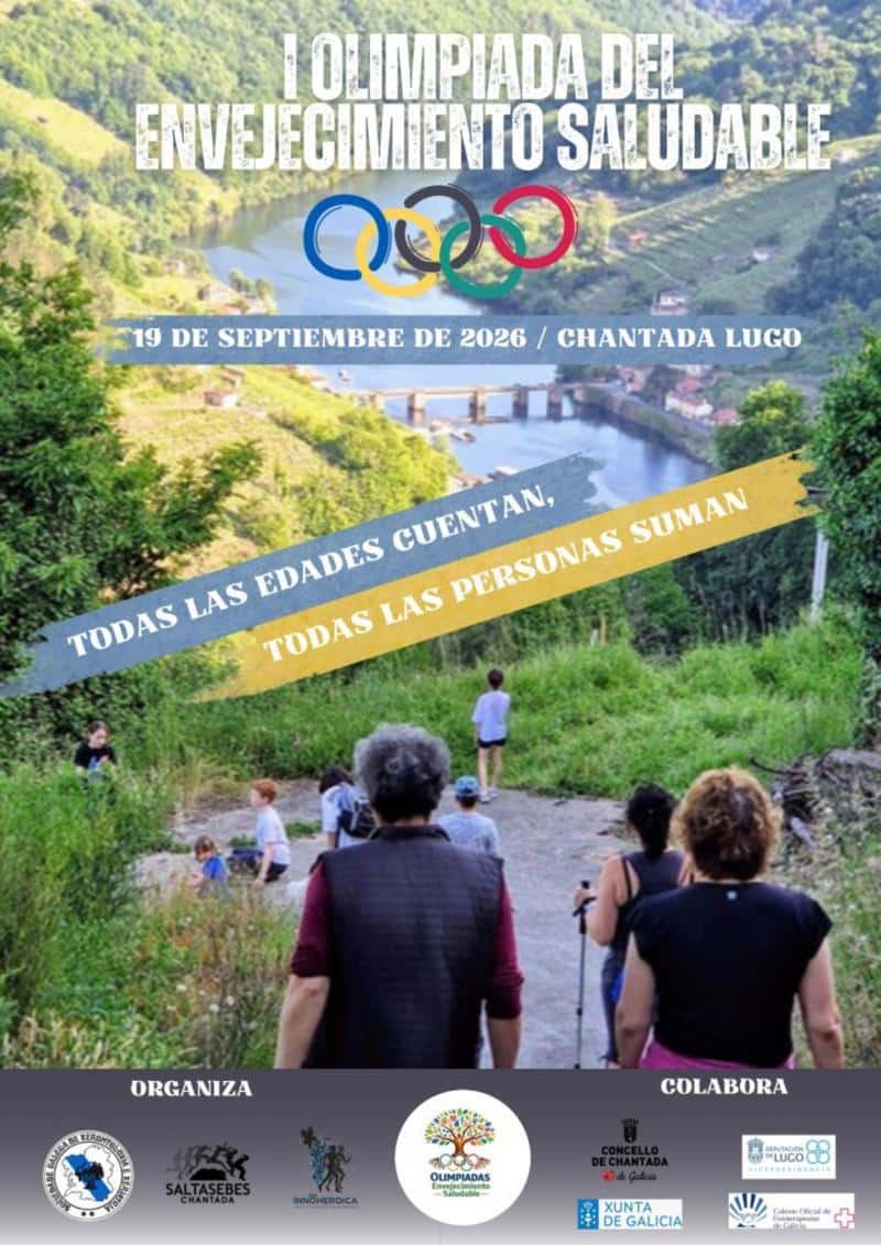 I OLIMPIADAS POR UN ENVEJECIMIENTO SALUDABLE (Olimpiadas +60) en Chantada (3km, 1kg, 200m, 6km)