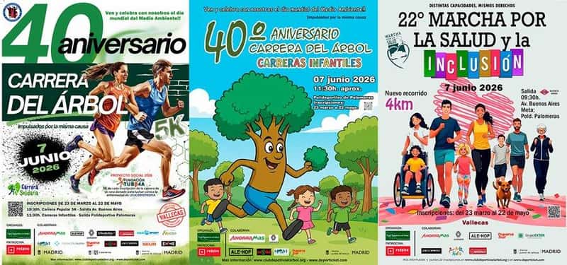 40ª Carrera del Árbol y 22ª Marcha por la Salud y la Inclusión en Madrid (5km, 3.7km, 0.2km, 0.4km, 0.6km, 0.8km, 1km)