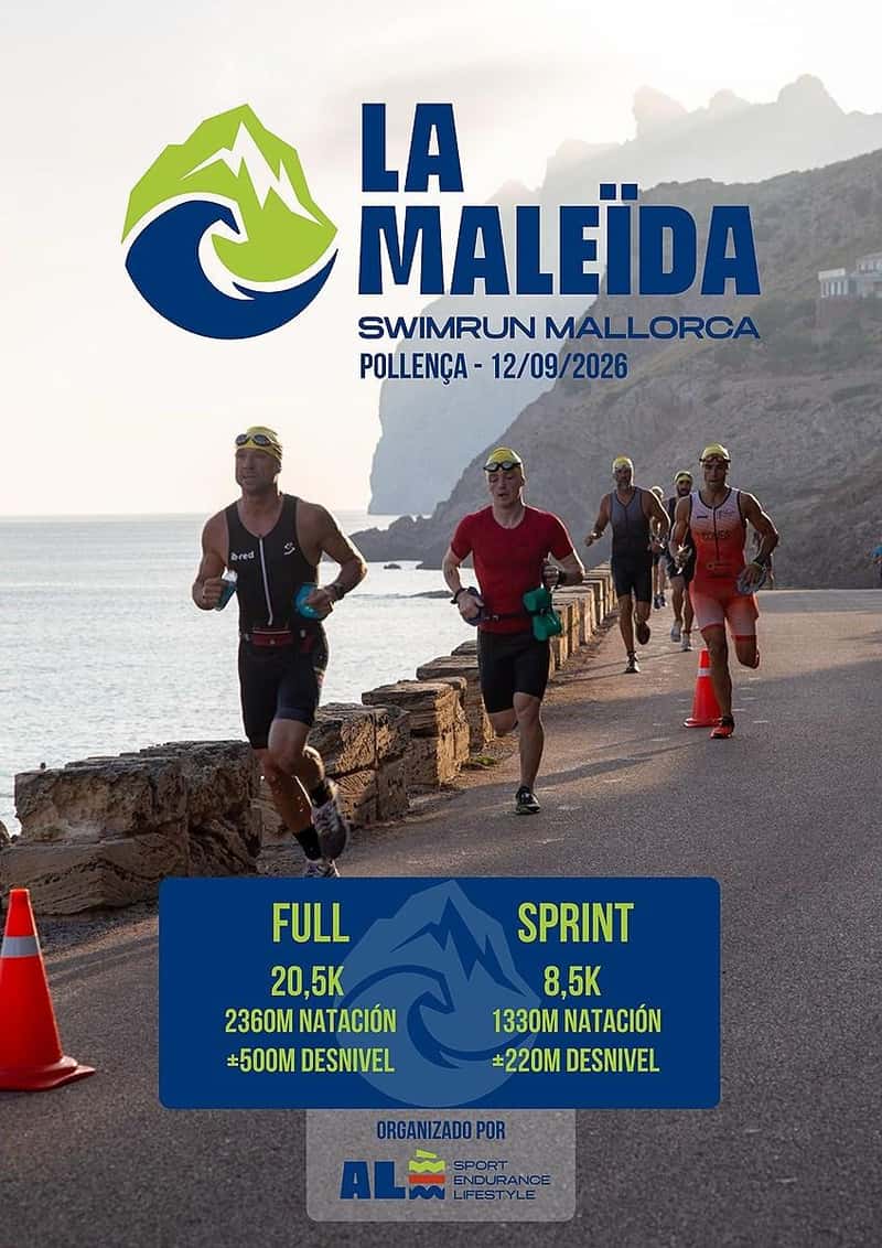 La Maleida Swimrun Pollença 2026 en Cala de Sant Vicenç (8.57km, 20.5km)