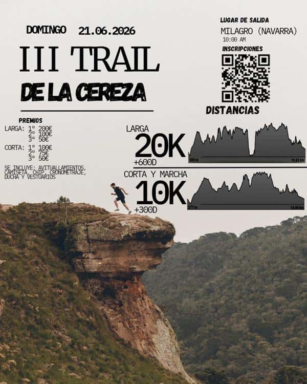 III Trail La Cereza en Milagro (10km, 20km, 10km, 20km, 10km, 20km)