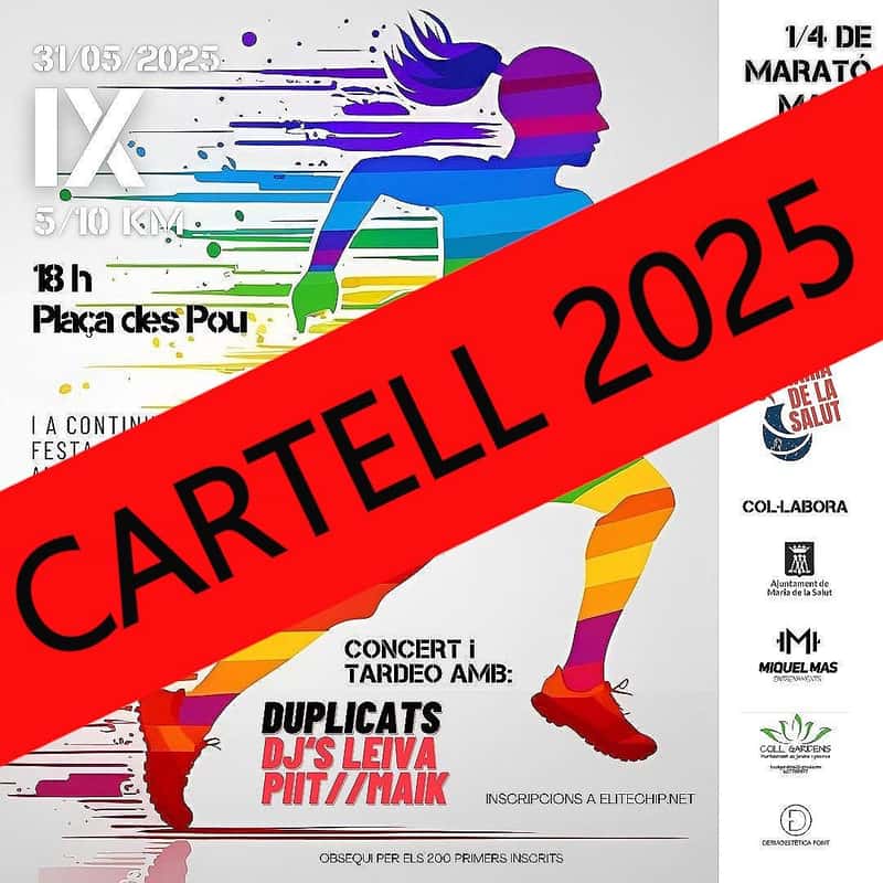 X Quart de Marató Maria de la Salut 2026 en Maria de la Salut (10km, 5km, 5km)