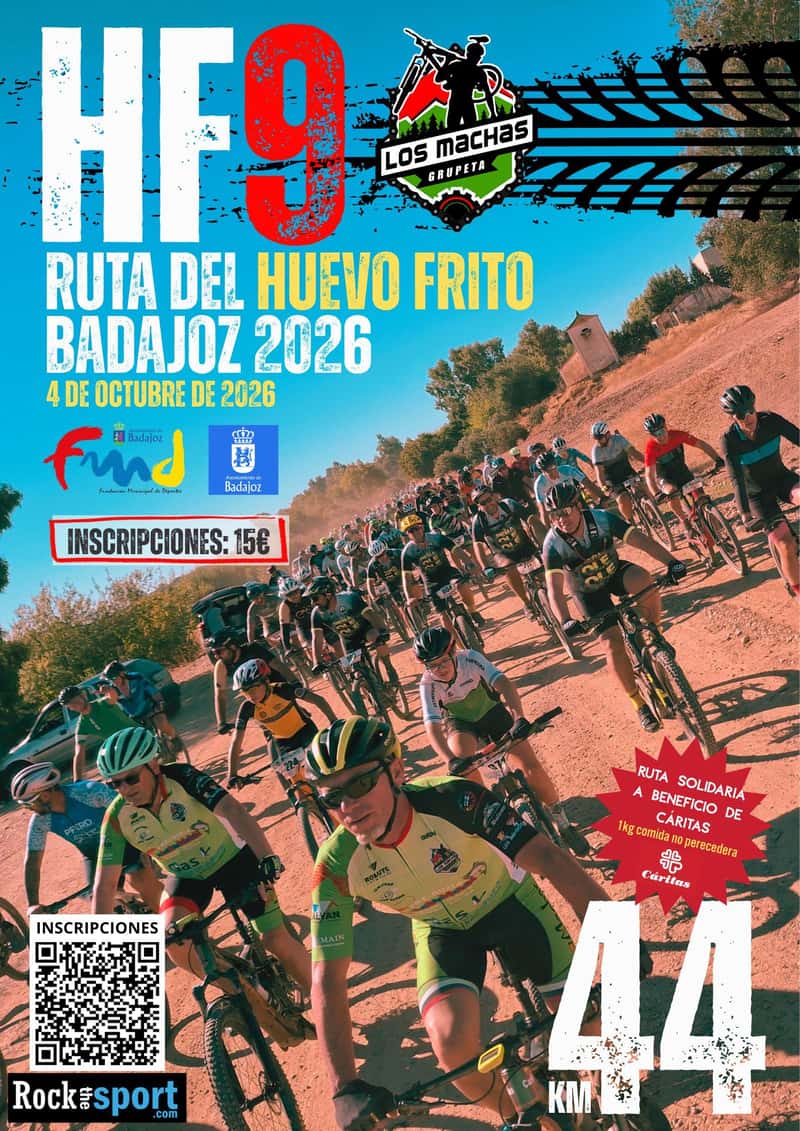 9ª Ruta del Huevo Frito Badajoz 2026 en Badajoz (44km)