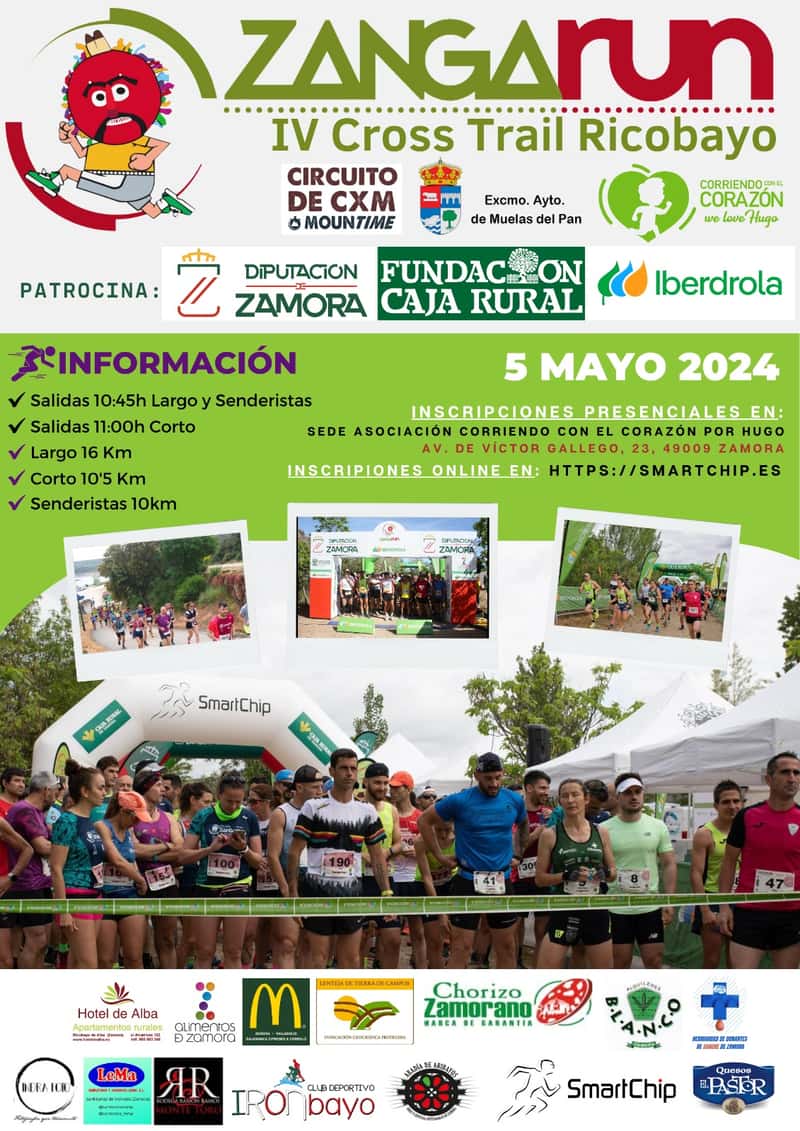 Zangarun Ricobayo de Alba 2024 en Ricobayo (16.2km, 10km, 10.6km)