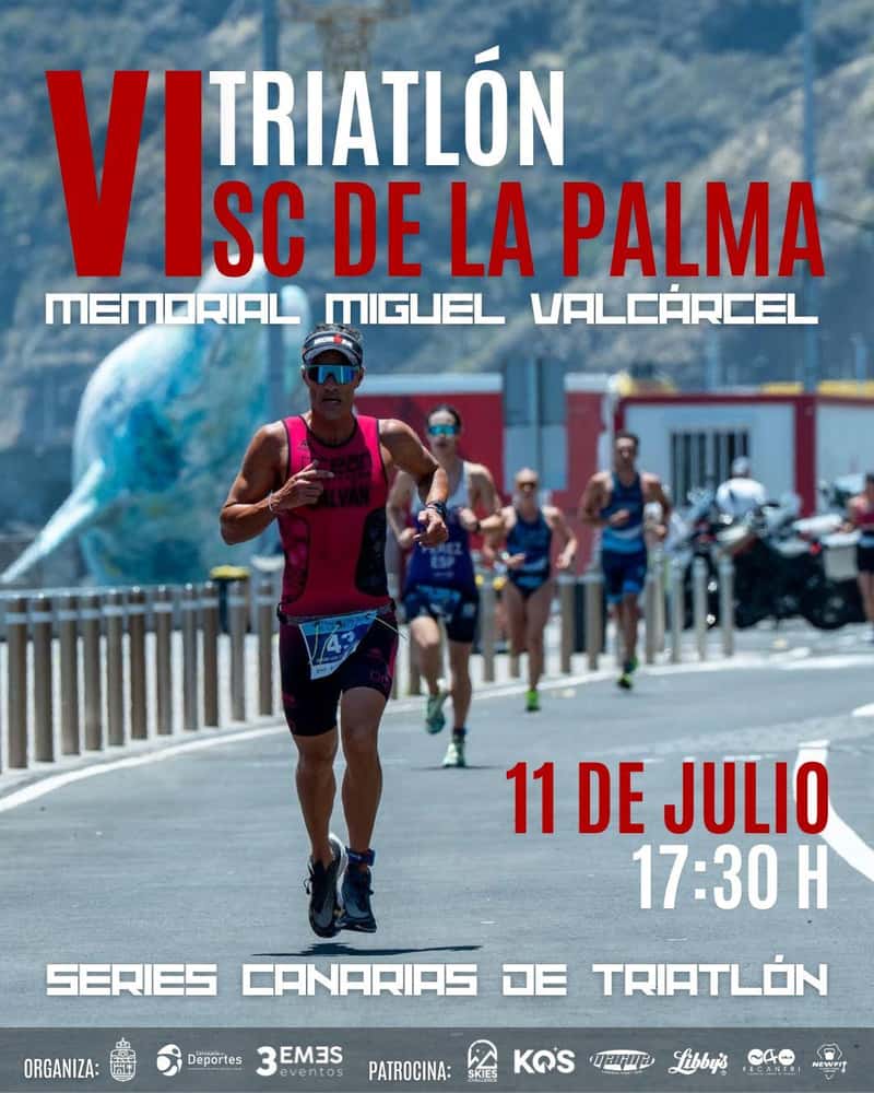 VI Triatlón SC de La Palma Miguel Valcárcel Marrero en Santa Cruz de la Palma (1km, 1km, 1km, 1km, 1km, 1km)