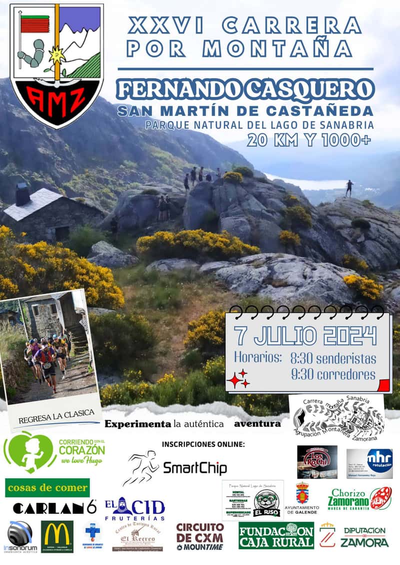 XXVI Carrera por montaña Fernando Casquero en San Martín de Castañeda (20km, 20km)