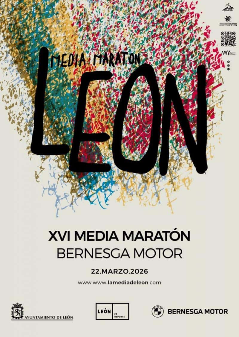 XVI MEDIA MARATÓN CIUDAD DE LEÓN en León (2km, 5km, 21.097km, 2km)