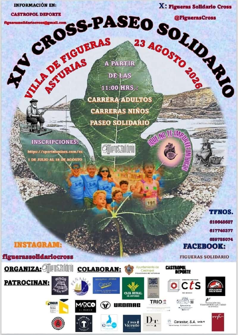 XIV CROSS SOLIDARIO VILLA DE FIGUERAS en Castropol (7km, 4km, 4km, 1km)