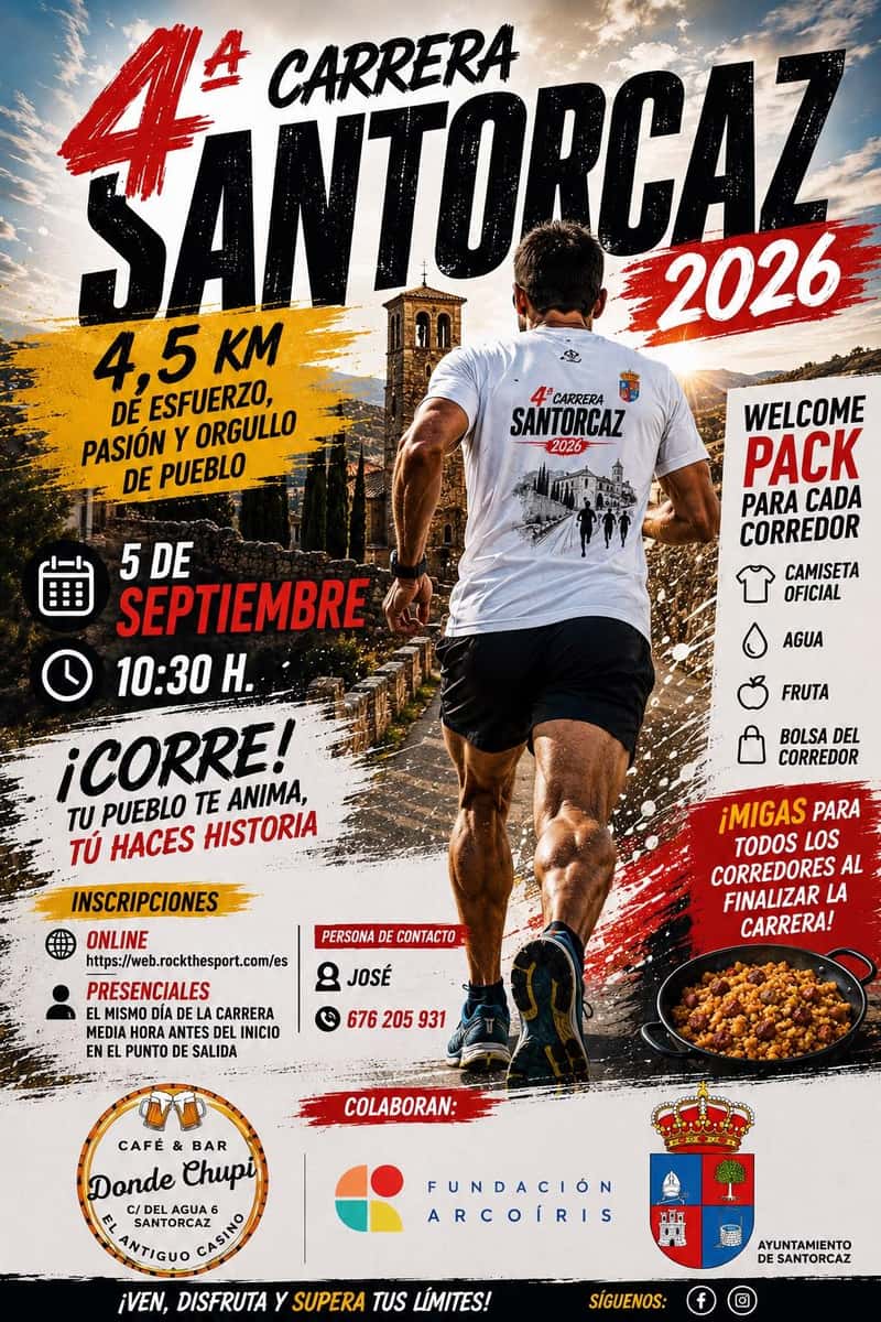 4ª Carrera Santorcaz 2026 en Santorcaz (4.5km)