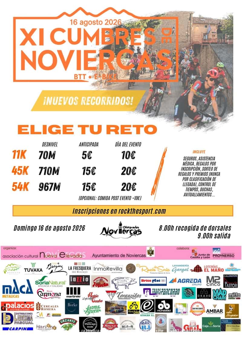 XI Edición Cumbres de Noviercas BTT en Noviercas (11km, 45km, 54km)